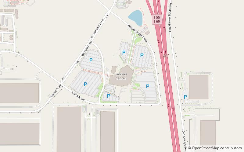 Landers Center location map
