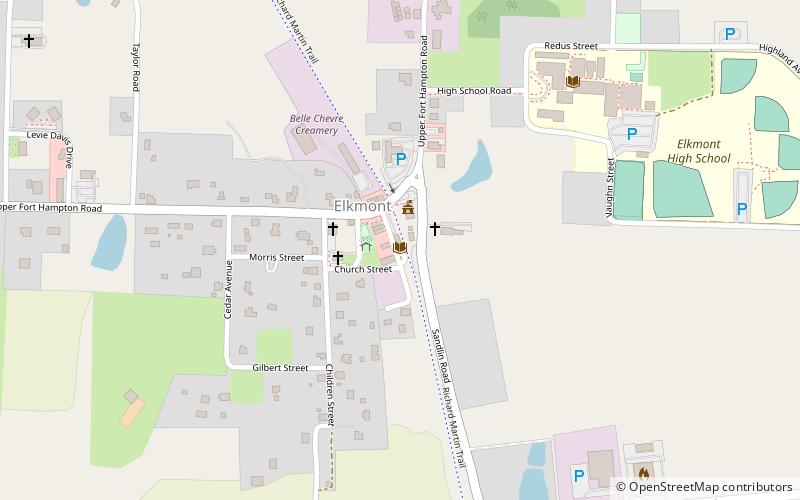 Elkmont Depot Library location map