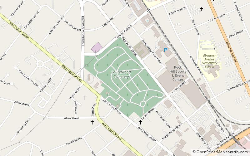Laurelwood Cemetery location map