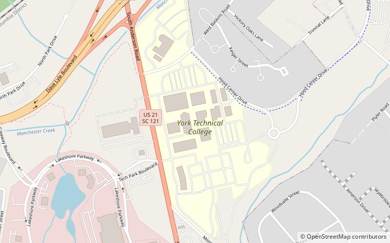 York Technical College location map