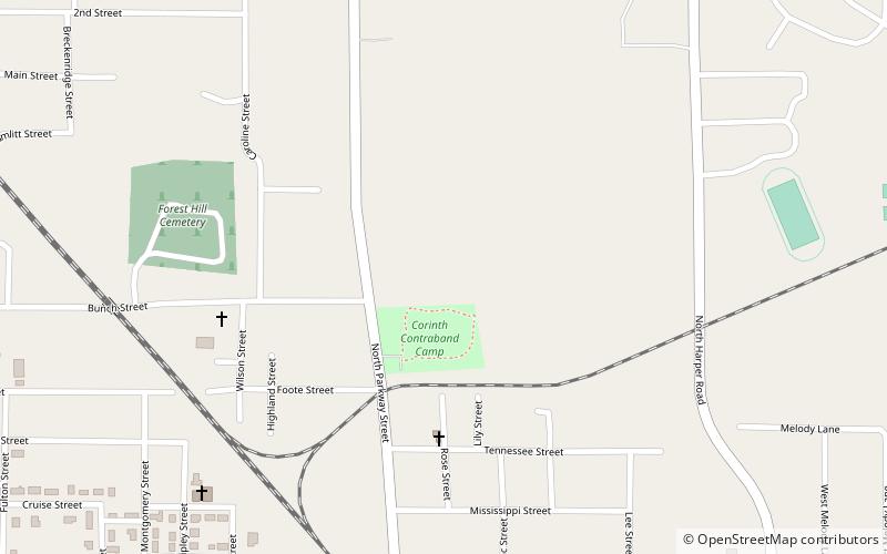 corinth contraband camp location map