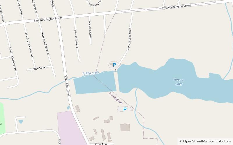 Hinson Lake location map