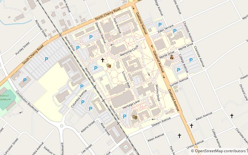 Winthrop College Historic District location map