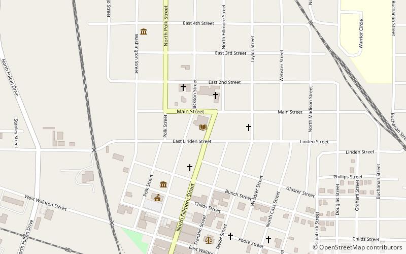 Corinth Public Library location map
