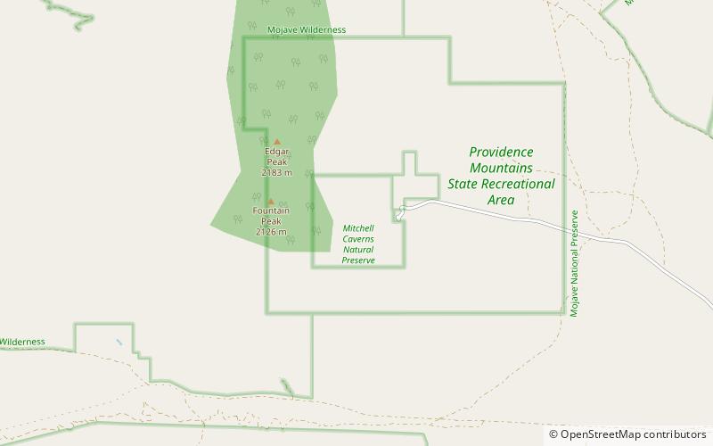 Mitchell Caverns location map