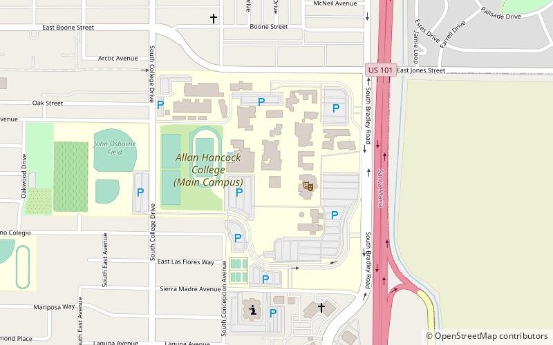 Allan Hancock College location map