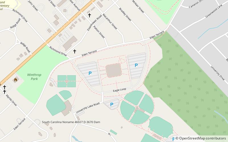 Winthrop Coliseum location map