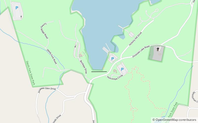 Devils Fork State Park location map