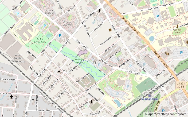 Hub City Farmers' Market location map