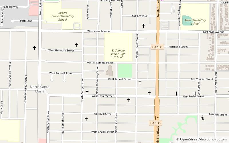 Santa Maria Veterans Memorial Building location map