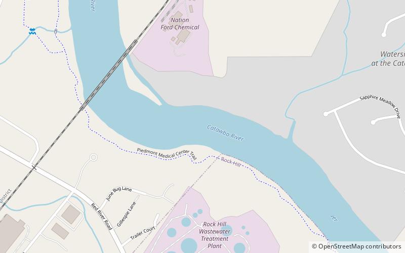 Nation Ford Fish Weir location map