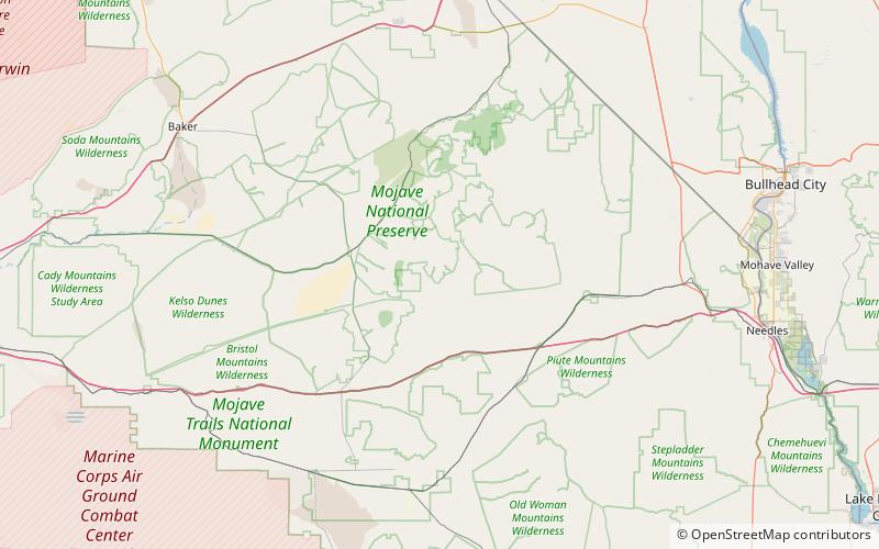 colton hills mojave national preserve location map