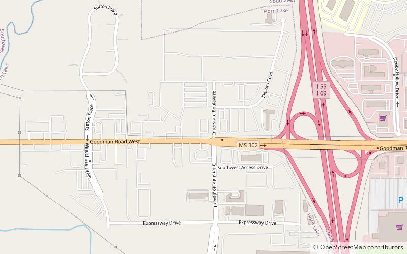 Horn Lake location map