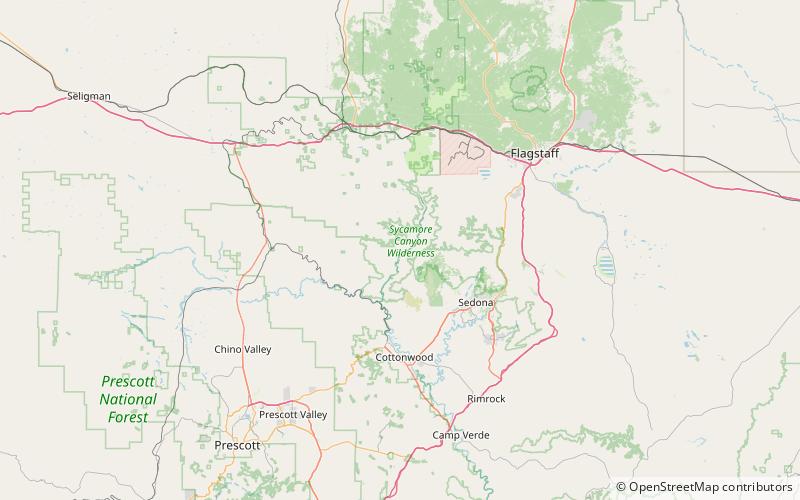 Sycamore Canyon Wilderness location map