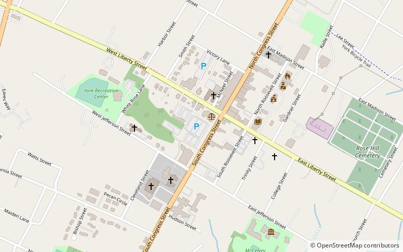 York County Courthouse location map