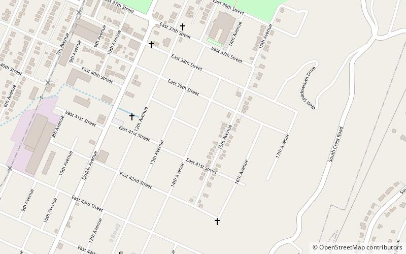 St. Elmo Historic District location map