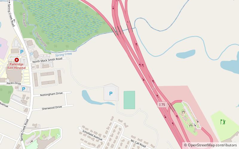 chi memorial stadium chattanooga location map
