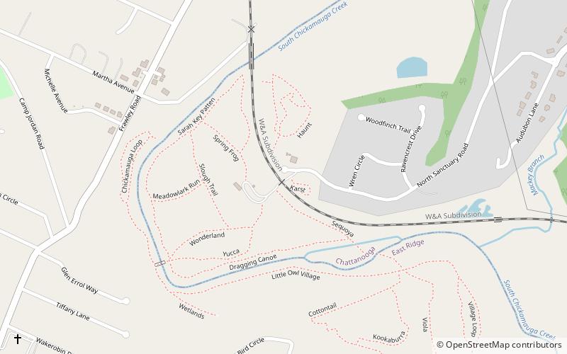 audubon acres chattanooga location map