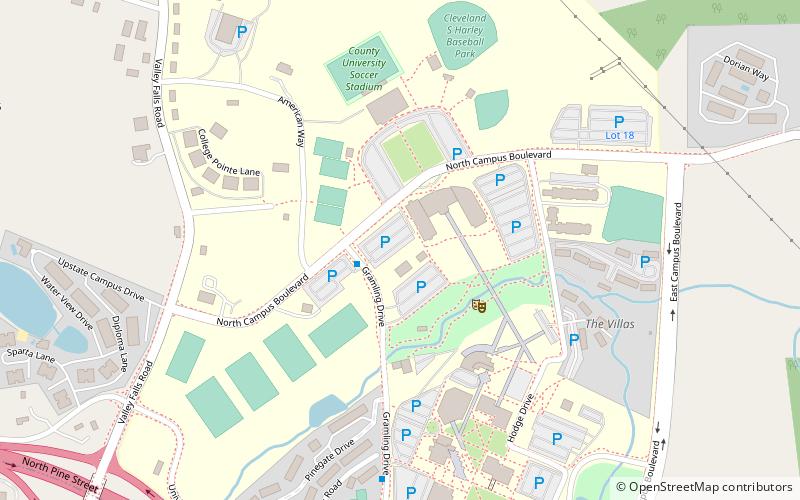 University of South Carolina Upstate location map