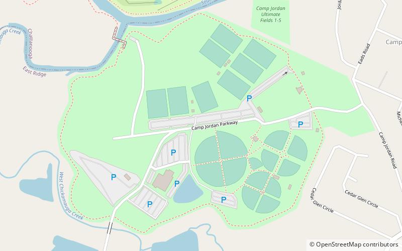 Camp Jordan Arena location map
