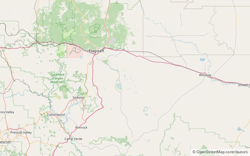 coconino reservoir foret nationale de coconino location map