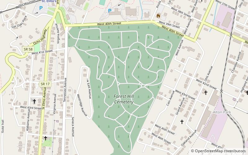 Forest Hills Cemetery location map