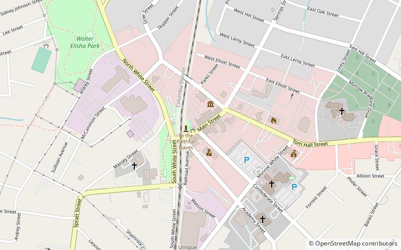 Fort Mill Downtown Historic District location map