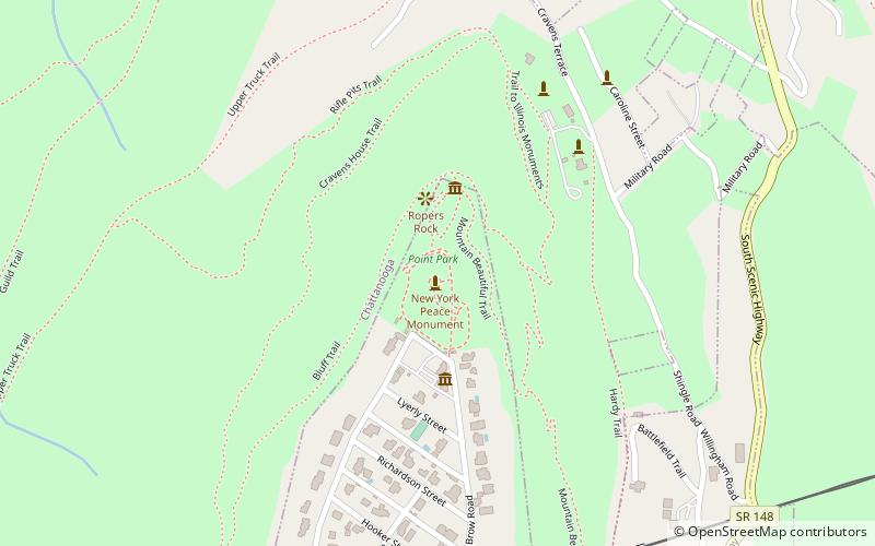 point park chattanooga location map