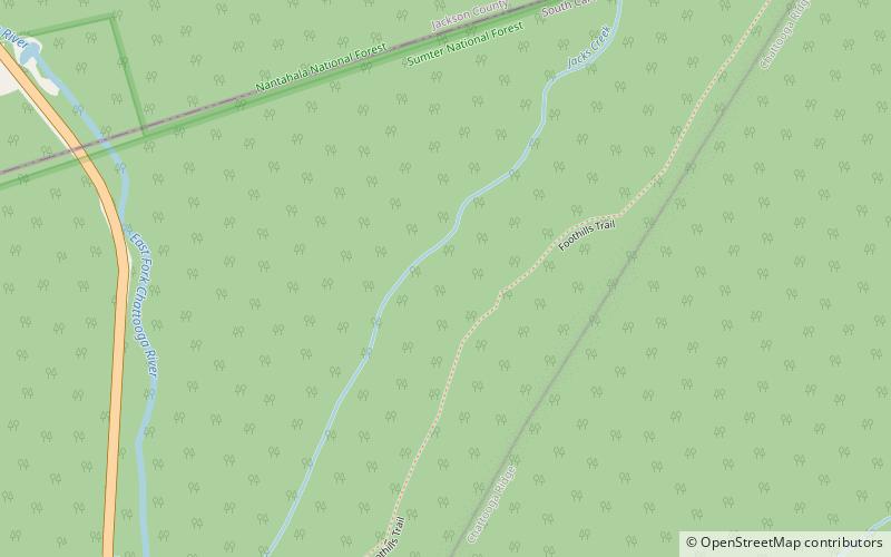 Foothills Trail location map