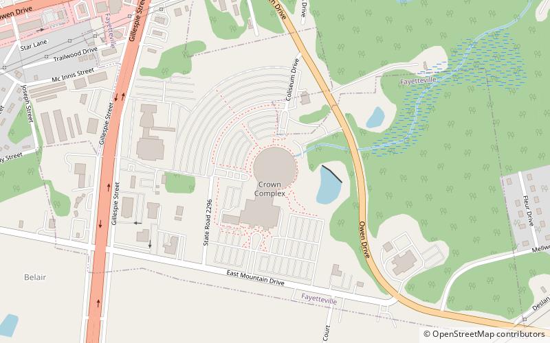 Crown Coliseum location map