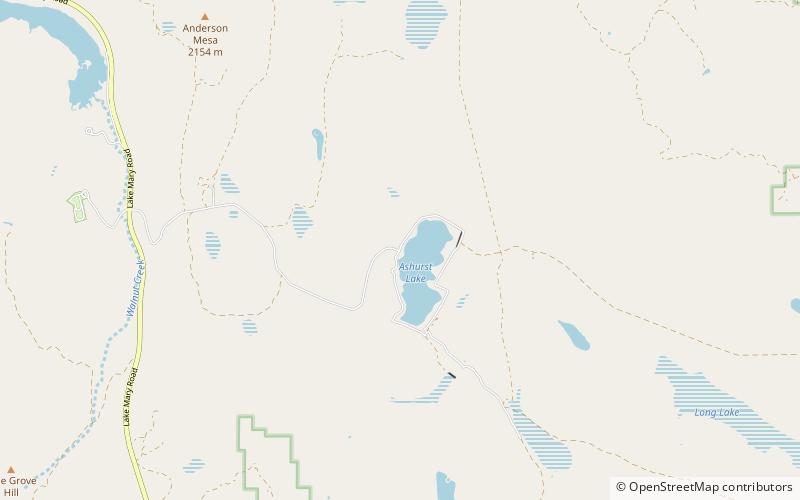 Ashurst Lake location map