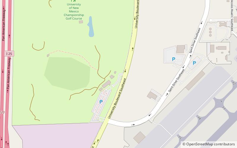 UNM Championship Golf Course location map