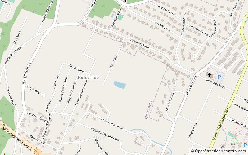Ridgeside location map