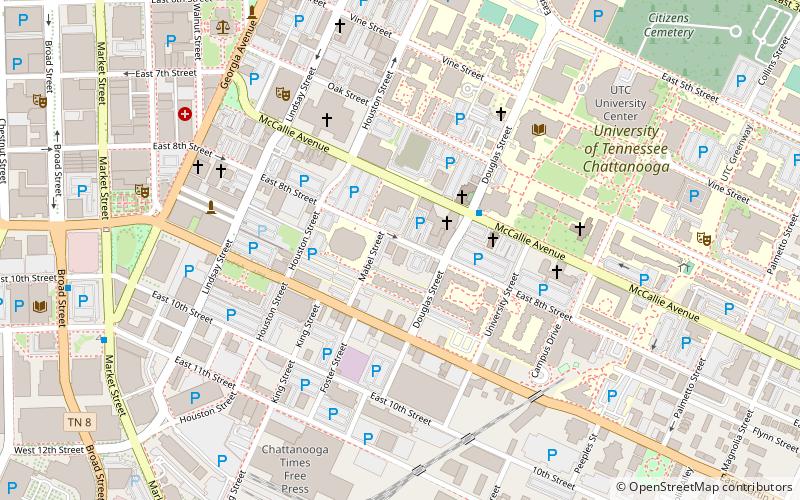 First Baptist Church location map