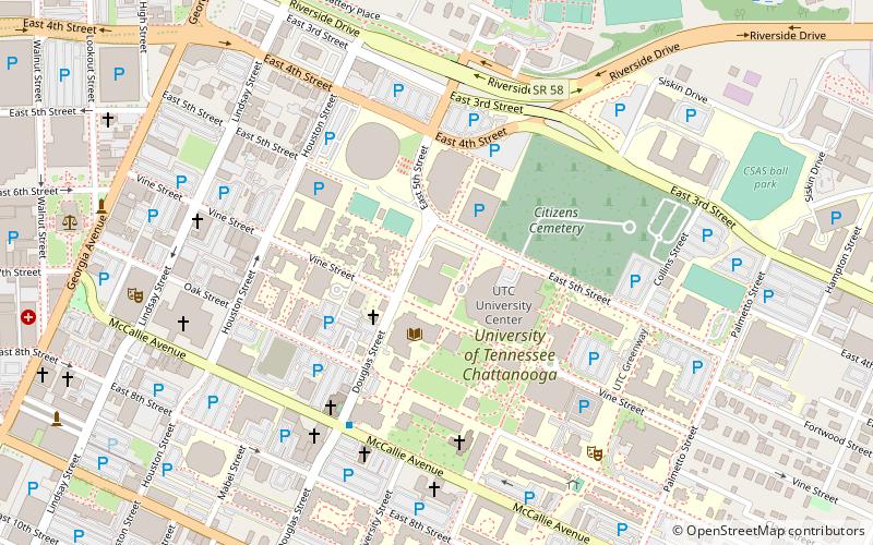 maclellan gymnasium chattanooga location map