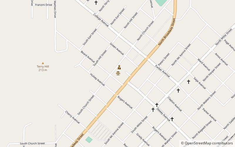 LeFlore County Courthouse location map