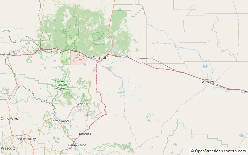 anderson mesa coconino national forest location map
