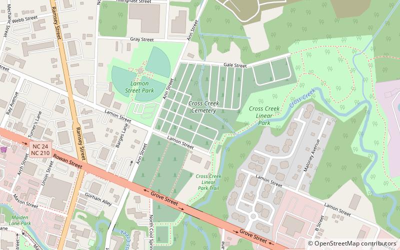 cross creek cemetery fayetteville location map