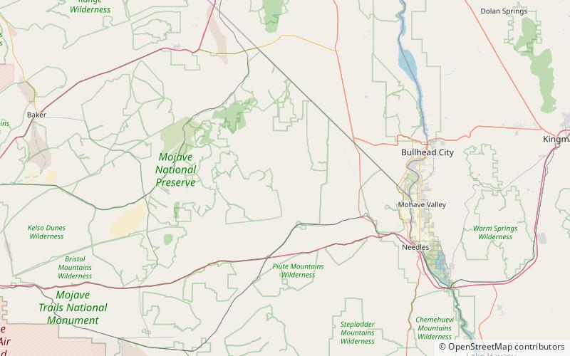 vontrigger hills mojave national preserve location map