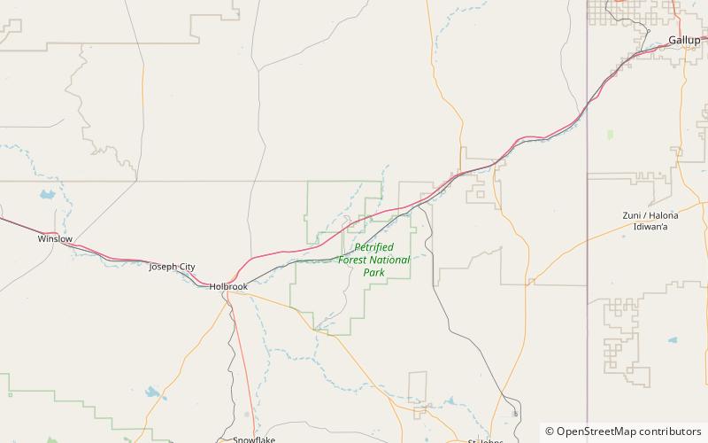 thirty fifth parallel route park narodowy skamienialego lasu location map