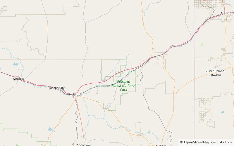 thirty fifth parallel route petrified forest nationalpark location map