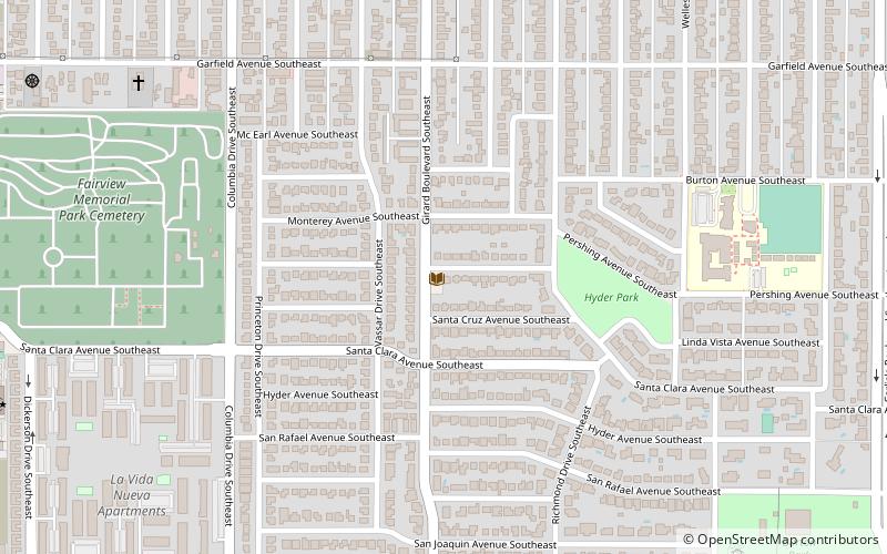 Ernie Pyle House/Library location map