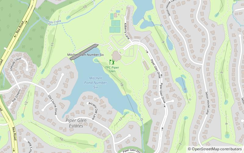 tpc piper glen charlotte location map