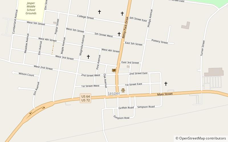 Jasper Public Library location map