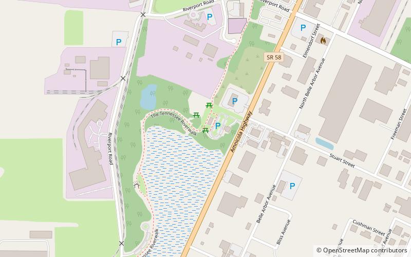 tennessee riverwalk chattanooga location map