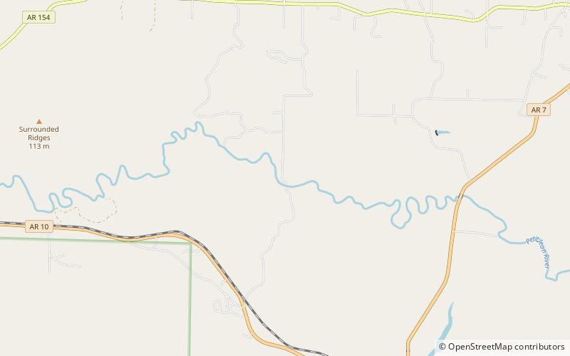 Petit Jean River Bridge location map