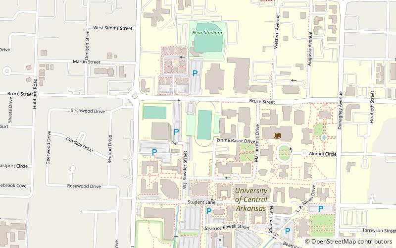 Estes Stadium location map