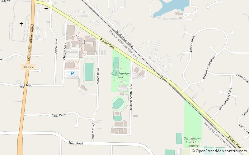 Oaklawn Garden location map