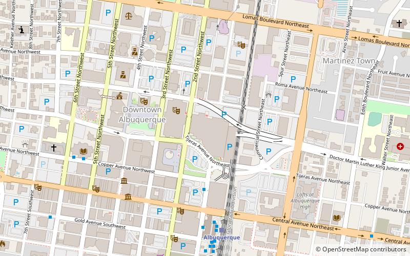 Albuquerque Convention Center location map