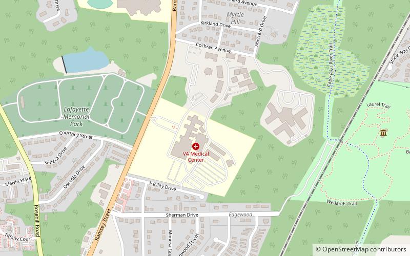 fayetteville veterans administration hospital historic district location map